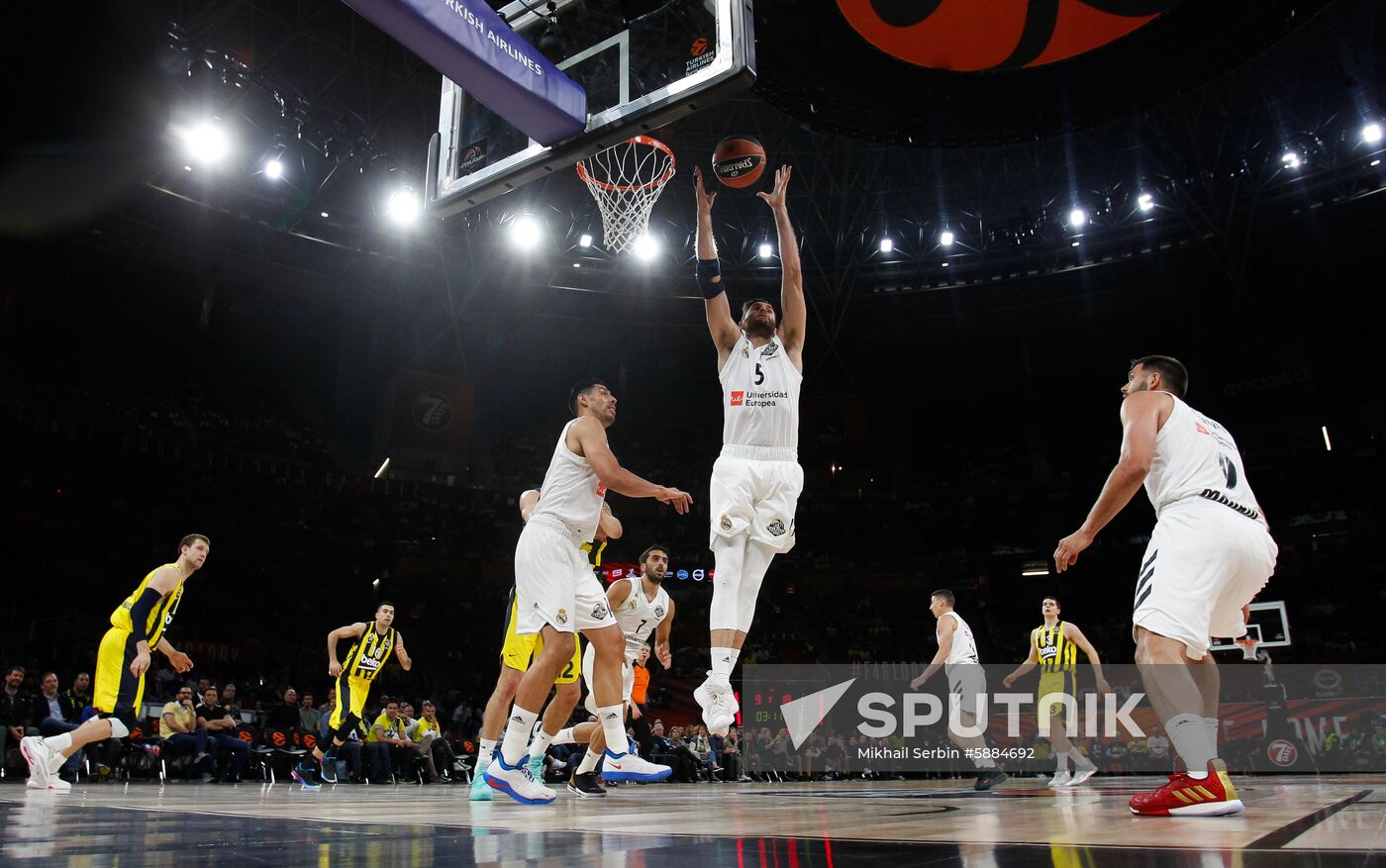 Spain Basketball Euroleague Final Four Fenerbahce - Real