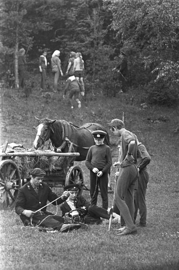 Forest camp in a forestry
