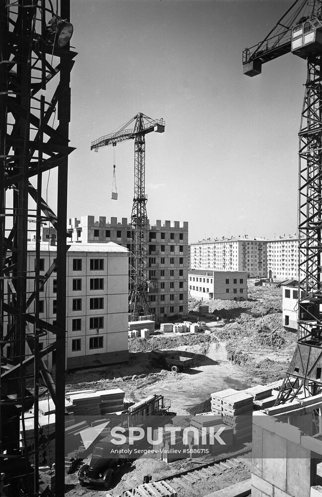 Residential construction in Soviet Union