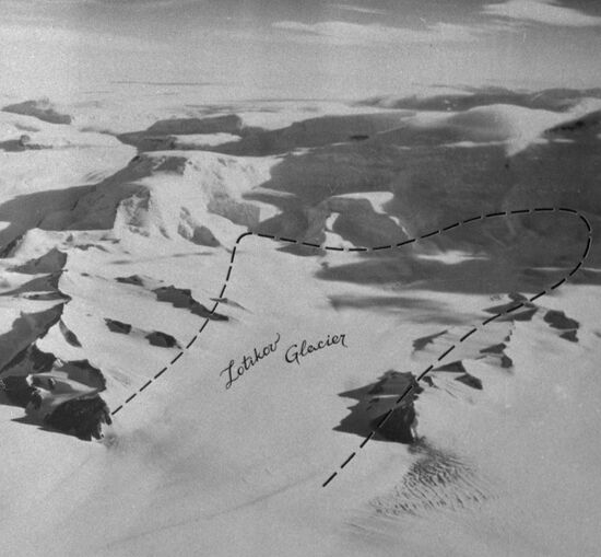 Zotikov Glacier in the Antarctic