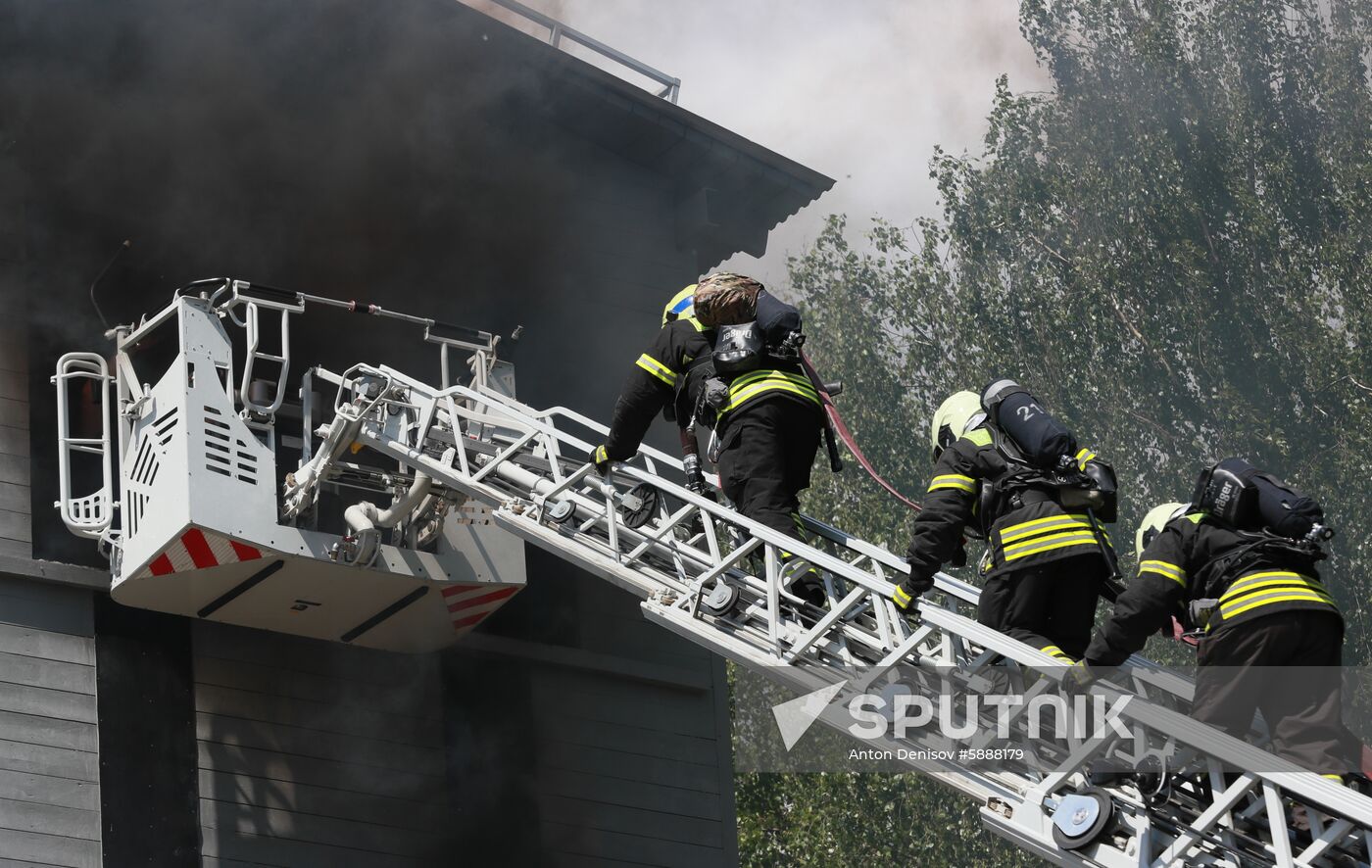 Russia Firefighters Drills