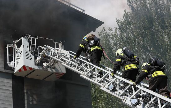 Russia Firefighters Drills