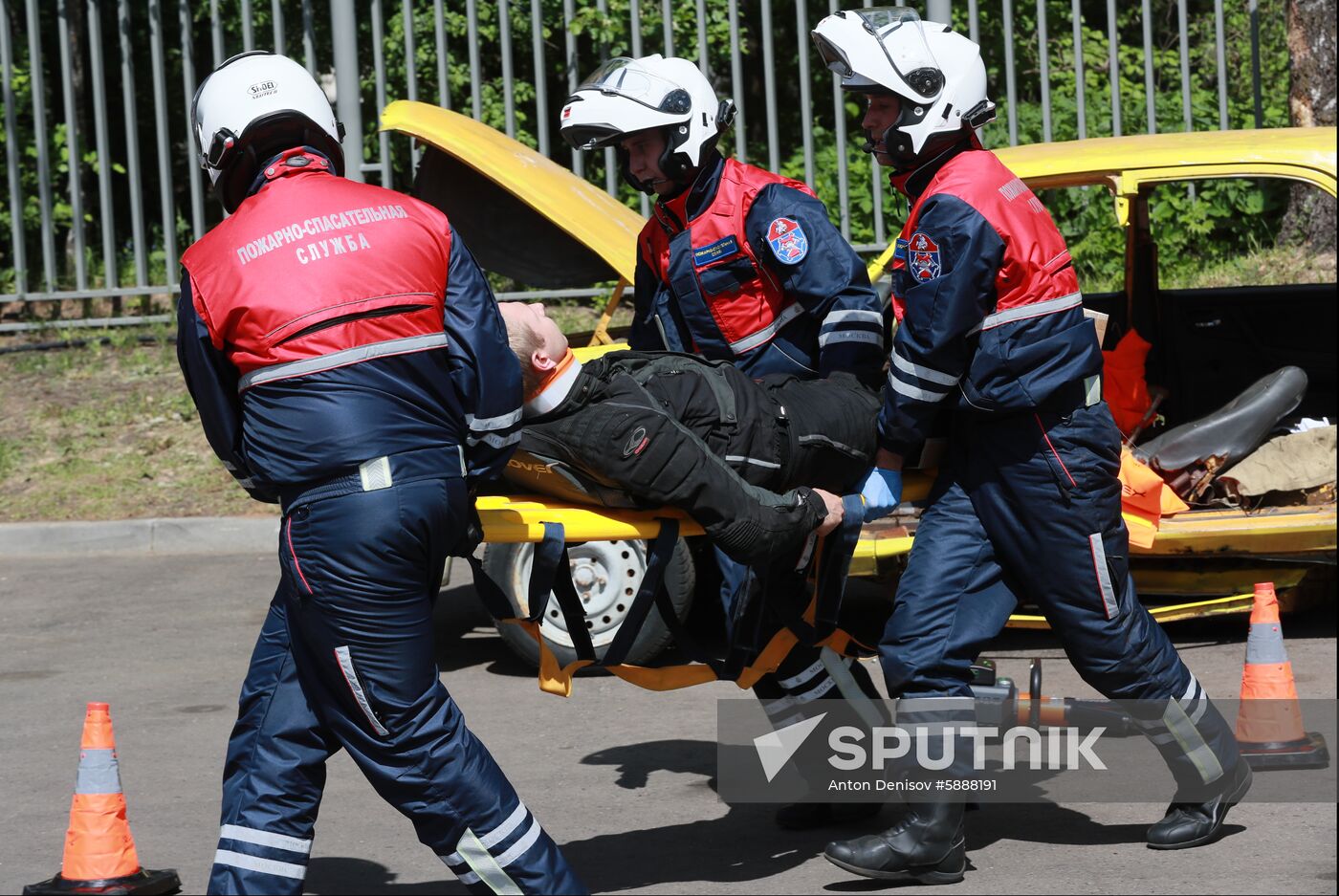 Russia Firefighters Drills