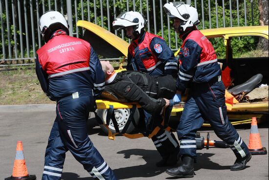 Russia Firefighters Drills