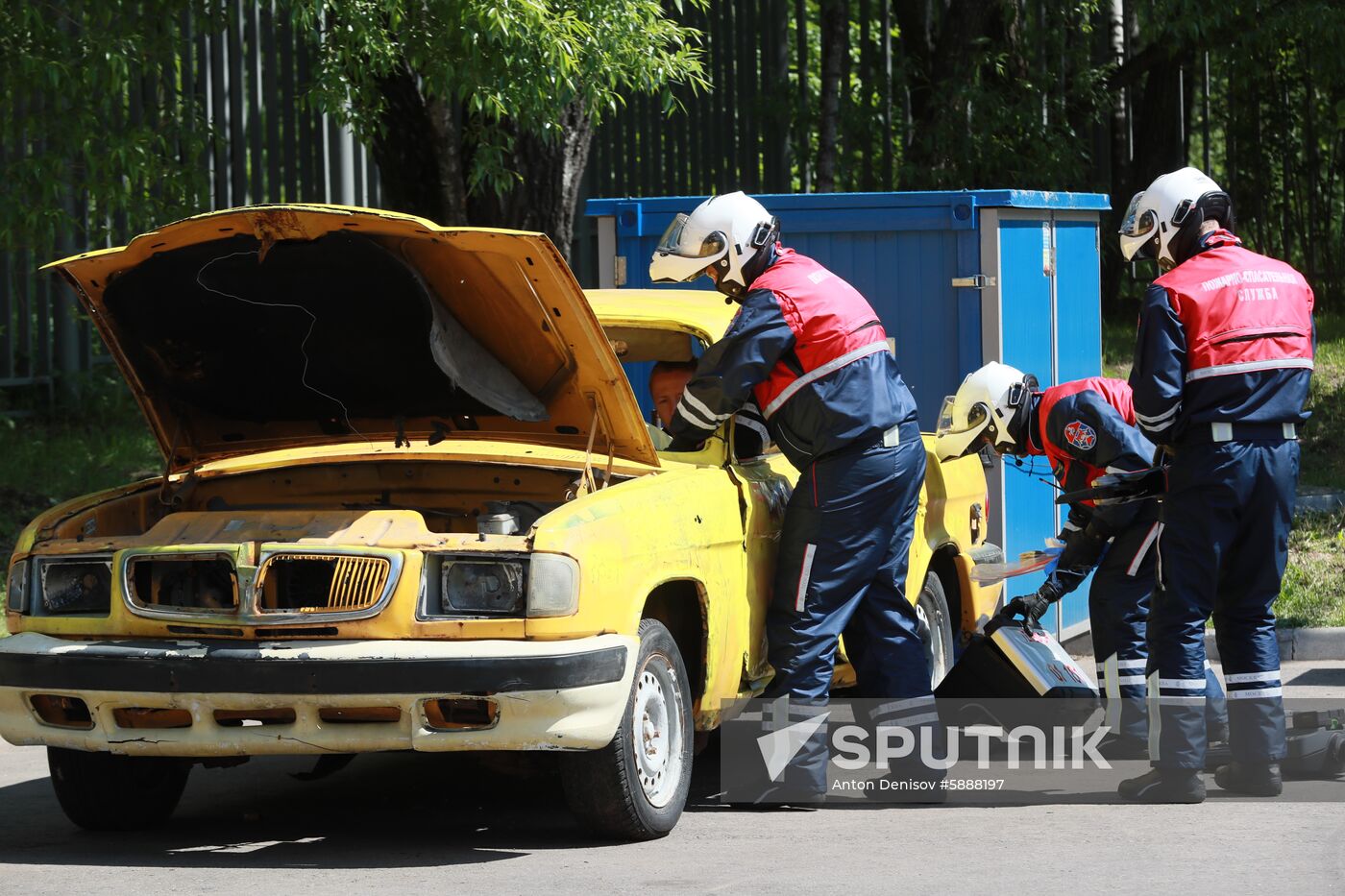 Russia Firefighters Drills