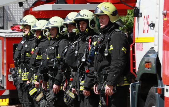 Russia Firefighters Drills