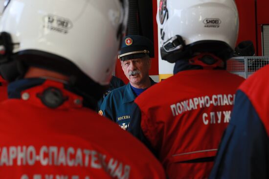 Russia Firefighters Drills