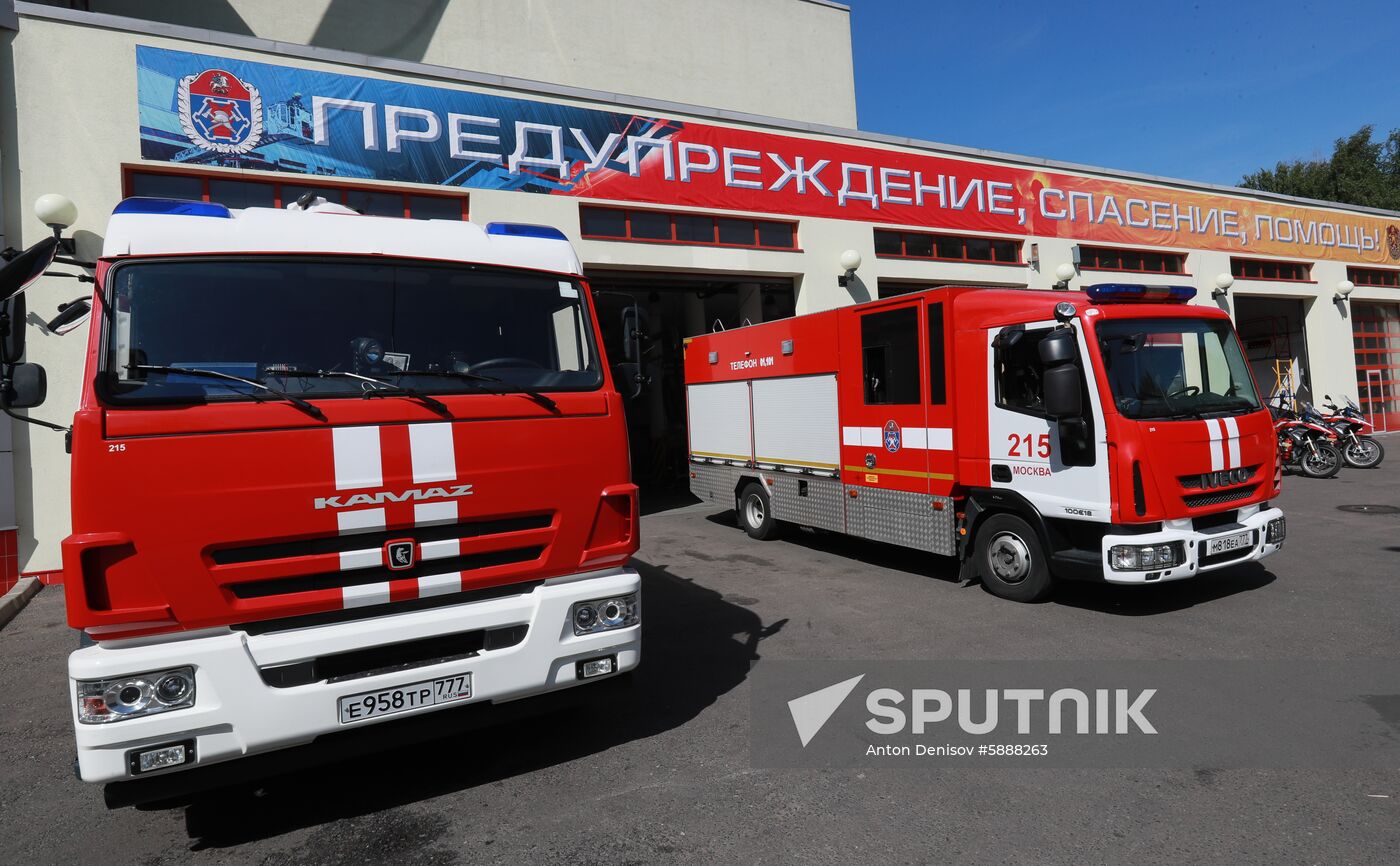 Russia Firefighters Drills