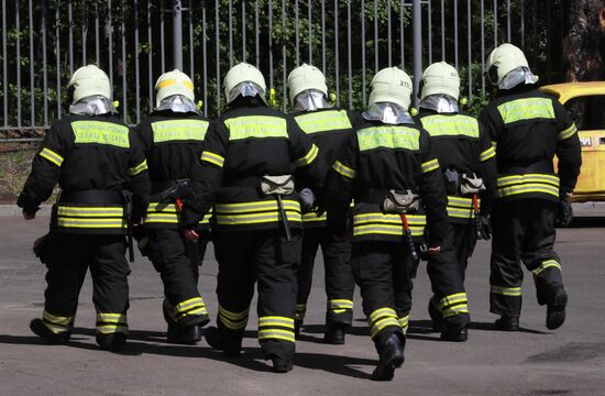 Russia Firefighters Drills