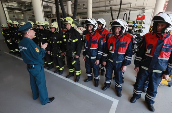 Russia Firefighters Drills