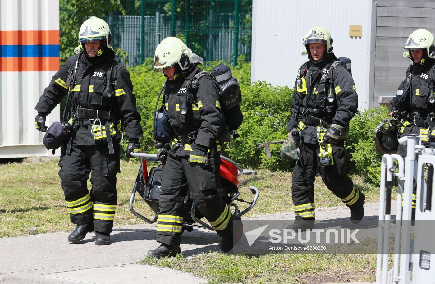 Russia Firefighters Drills