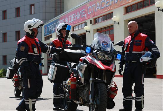 Russia Firefighters Drills