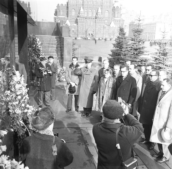 Delegation of the Communist Party of Cuba staying in the USSR