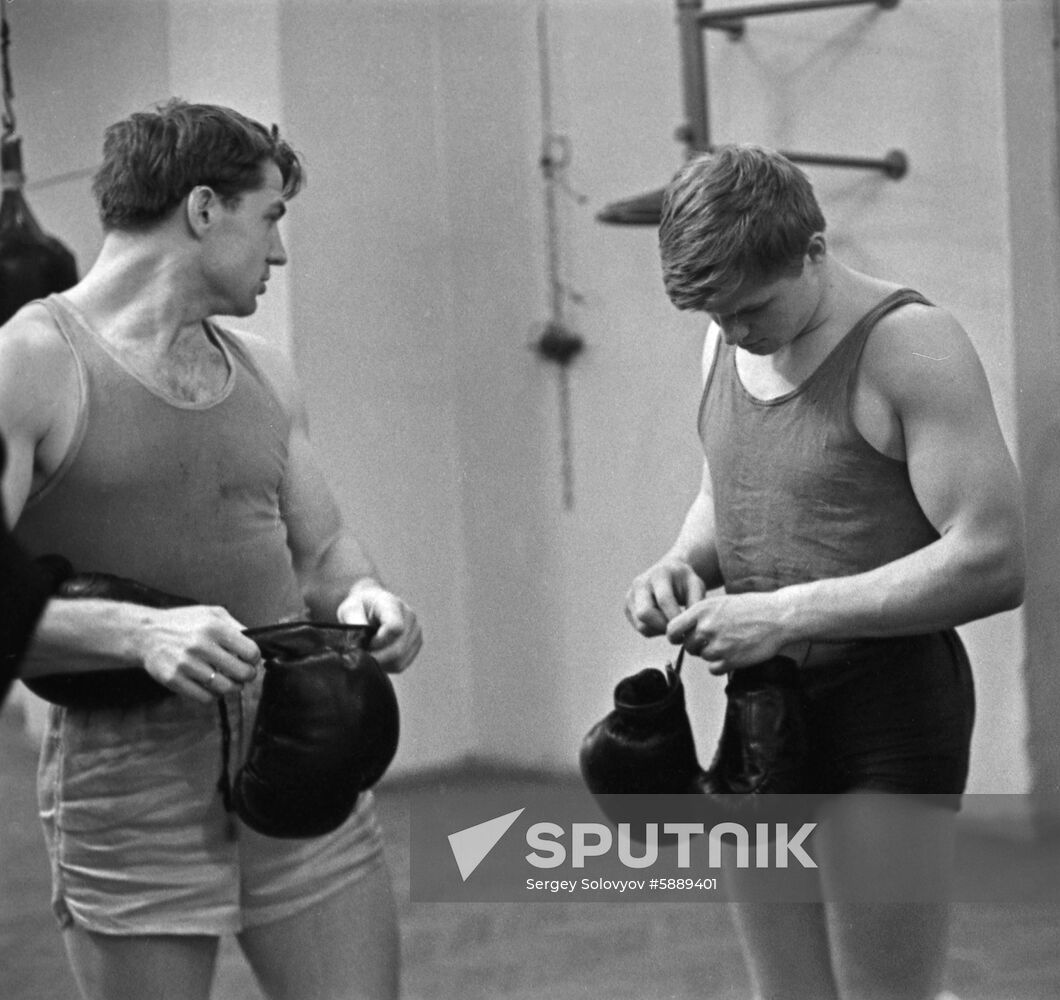 Soviet boxer Alexei Kiselyov