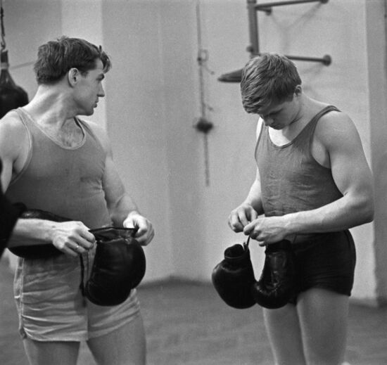 Soviet boxer Alexei Kiselyov