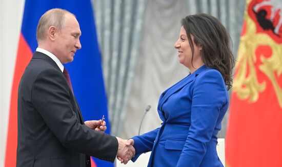 Russia Putin Awards 