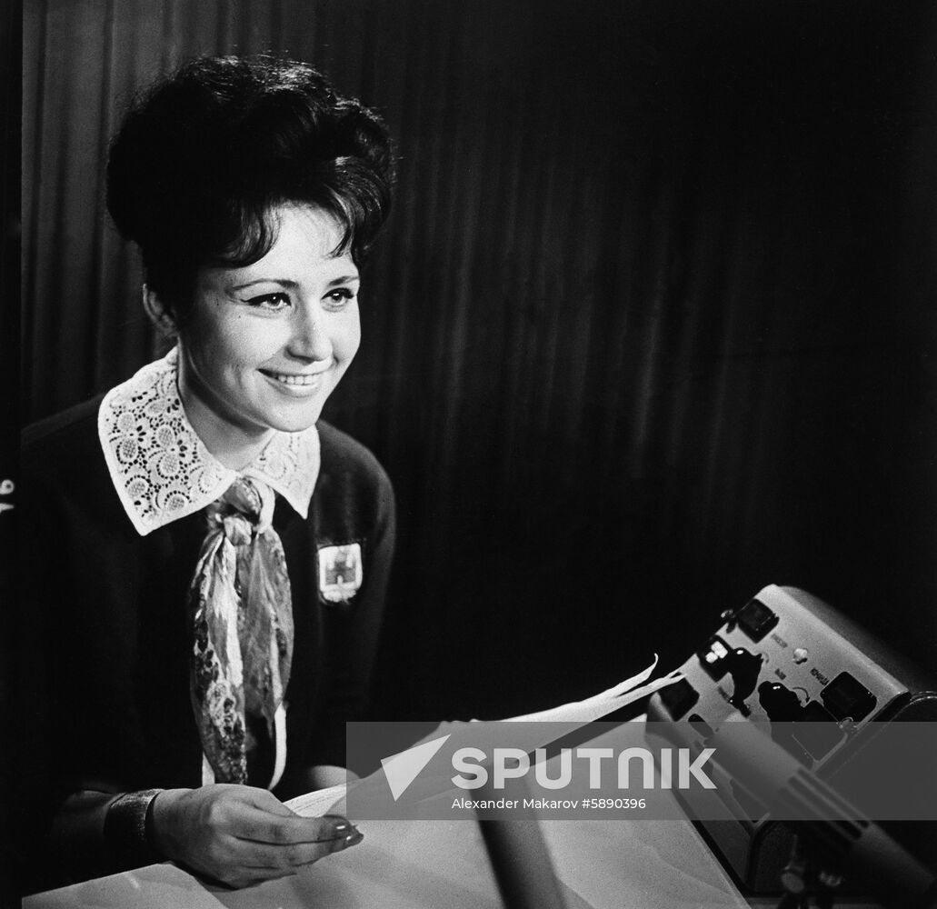 Television announcer Svetlana Morgunova