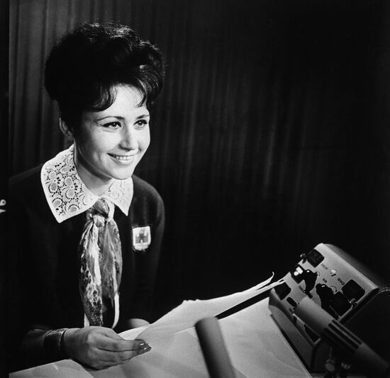 Television announcer Svetlana Morgunova