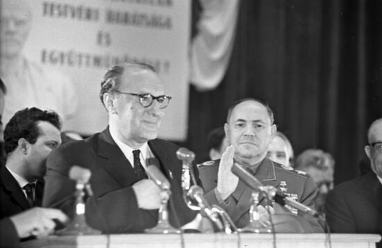 General Secretary of HSWP Central Committee Janos Kadar in Moscow