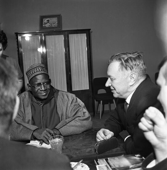 Nigerian delegation at the Novosti Press Agency