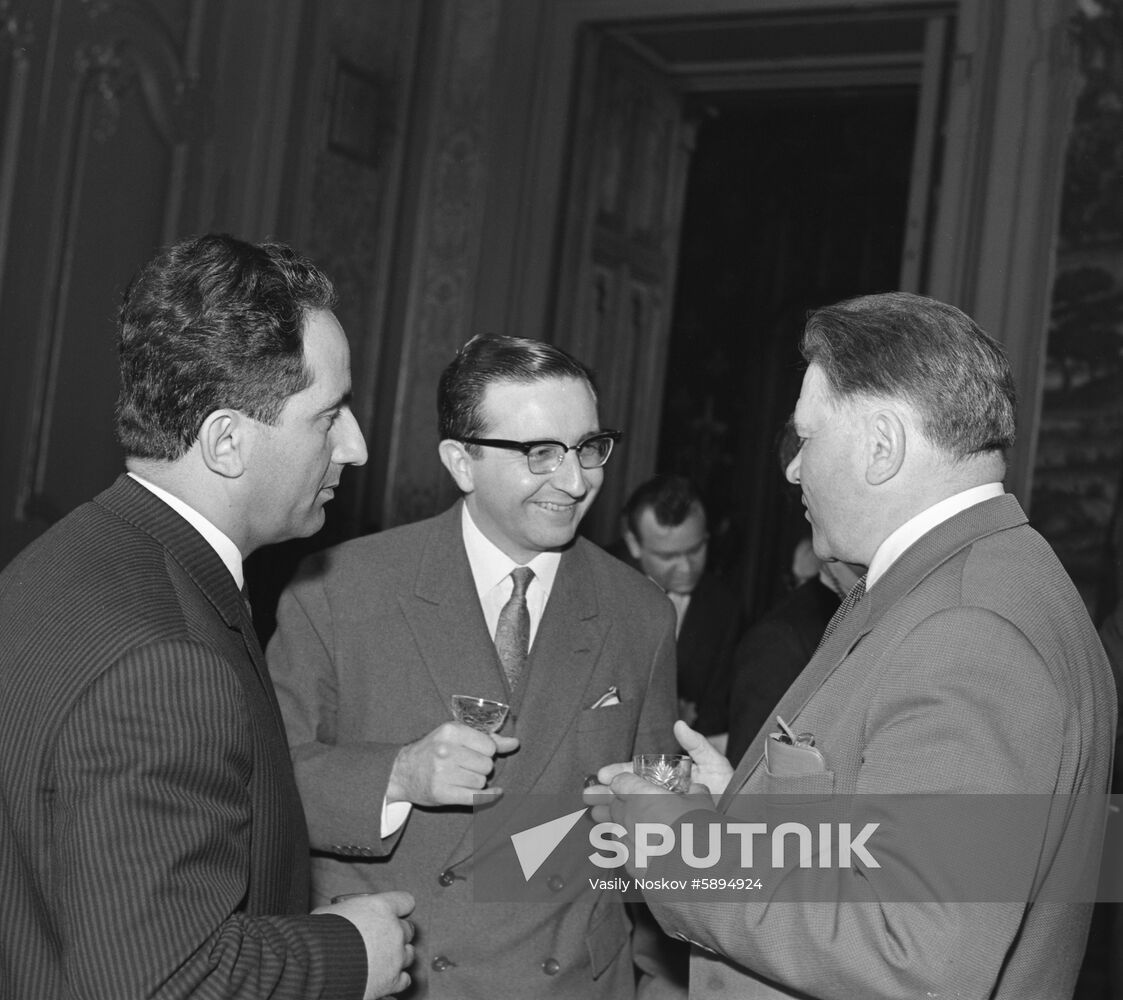 Reception for Chilean diplomats at USSR Foreign Ministry