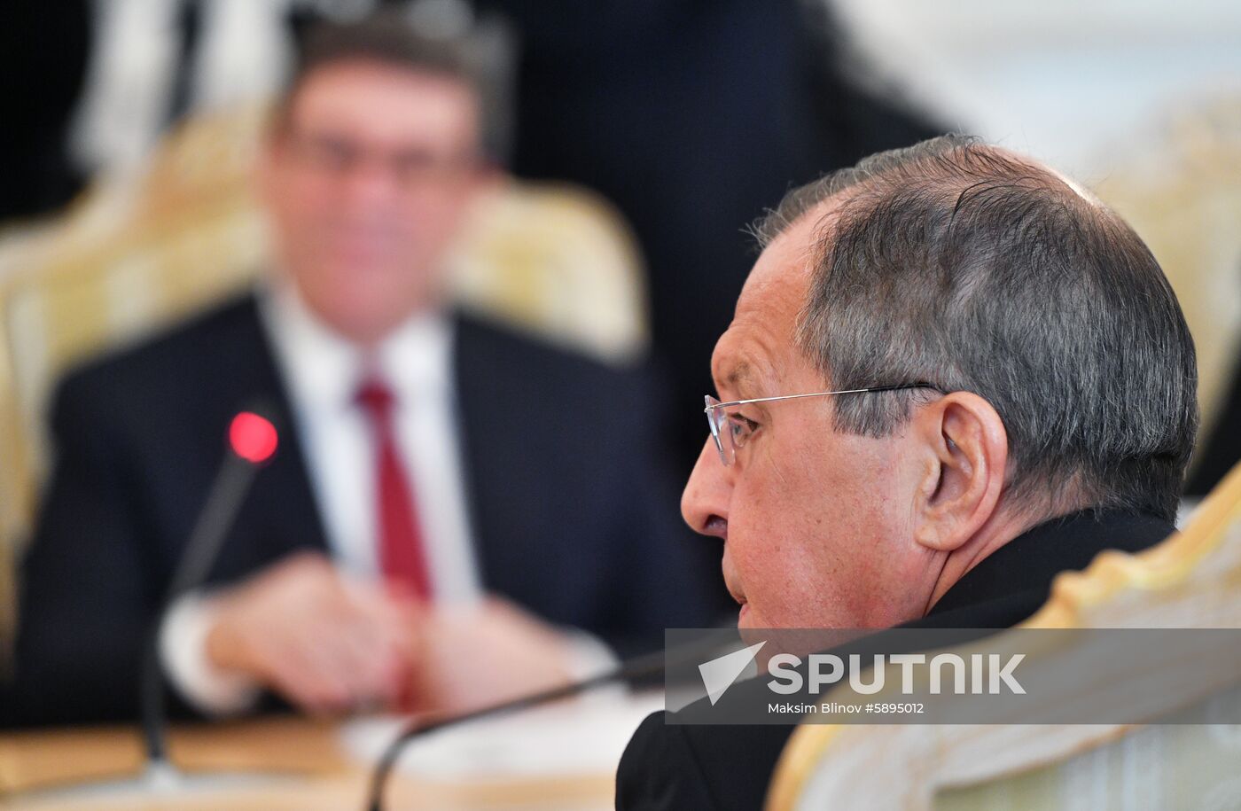 Russian Foreign Minister Sergei Lavrov attends a meeting with his Cuban counterpart Bruno Rodriguez in Moscow, Russia. Location: Russia, Moscow. Author: Maksim Blinov/Sputnik. Russia Cuba