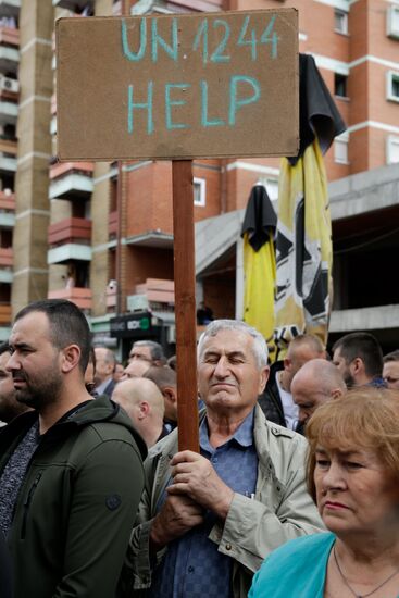 Serbia Kosovo Protests