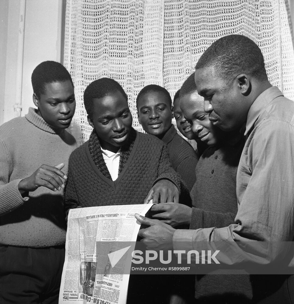 Students from Congo in Moscow