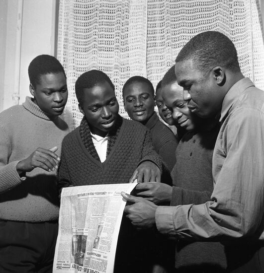 Students from Congo in Moscow