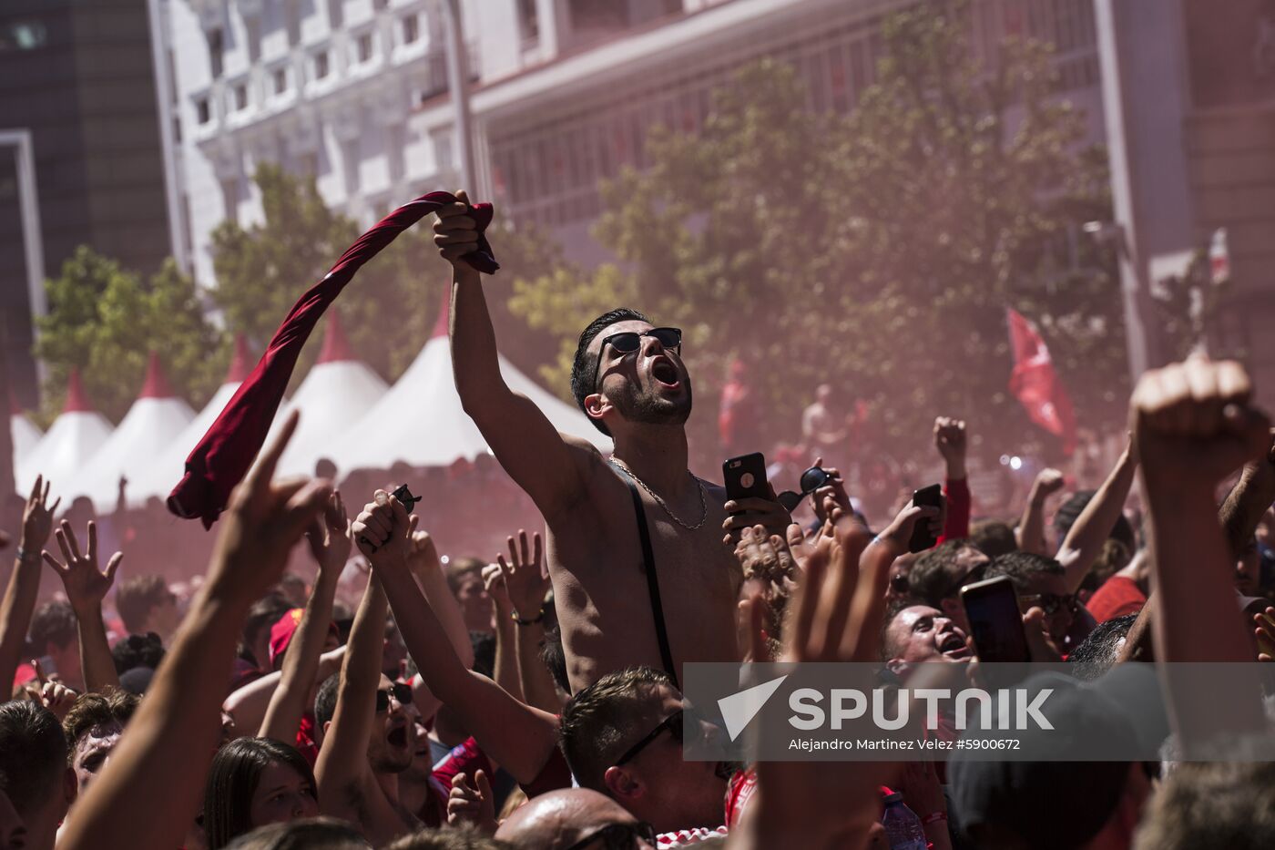 Spain Soccer Champions League Final Fans