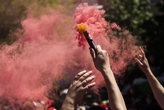 Spain Soccer Champions League Final Fans