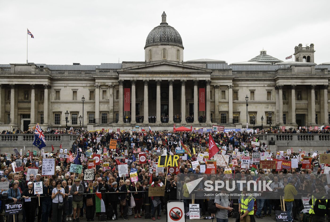 Great Britain Trump Protests
