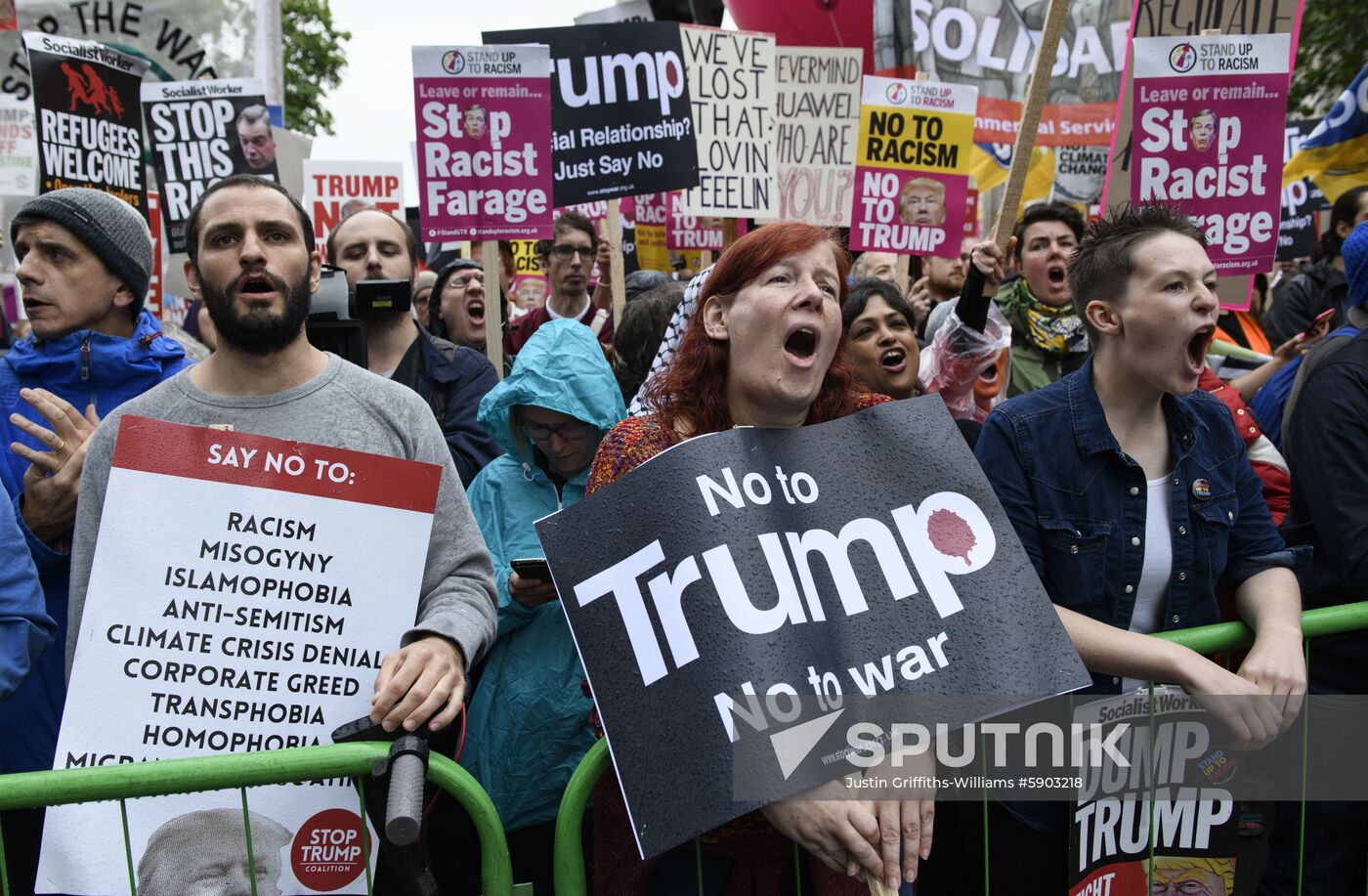Great Britain Trump Protests