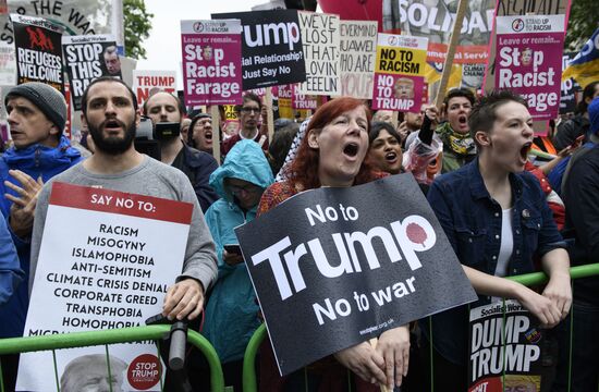 Great Britain Trump Protests