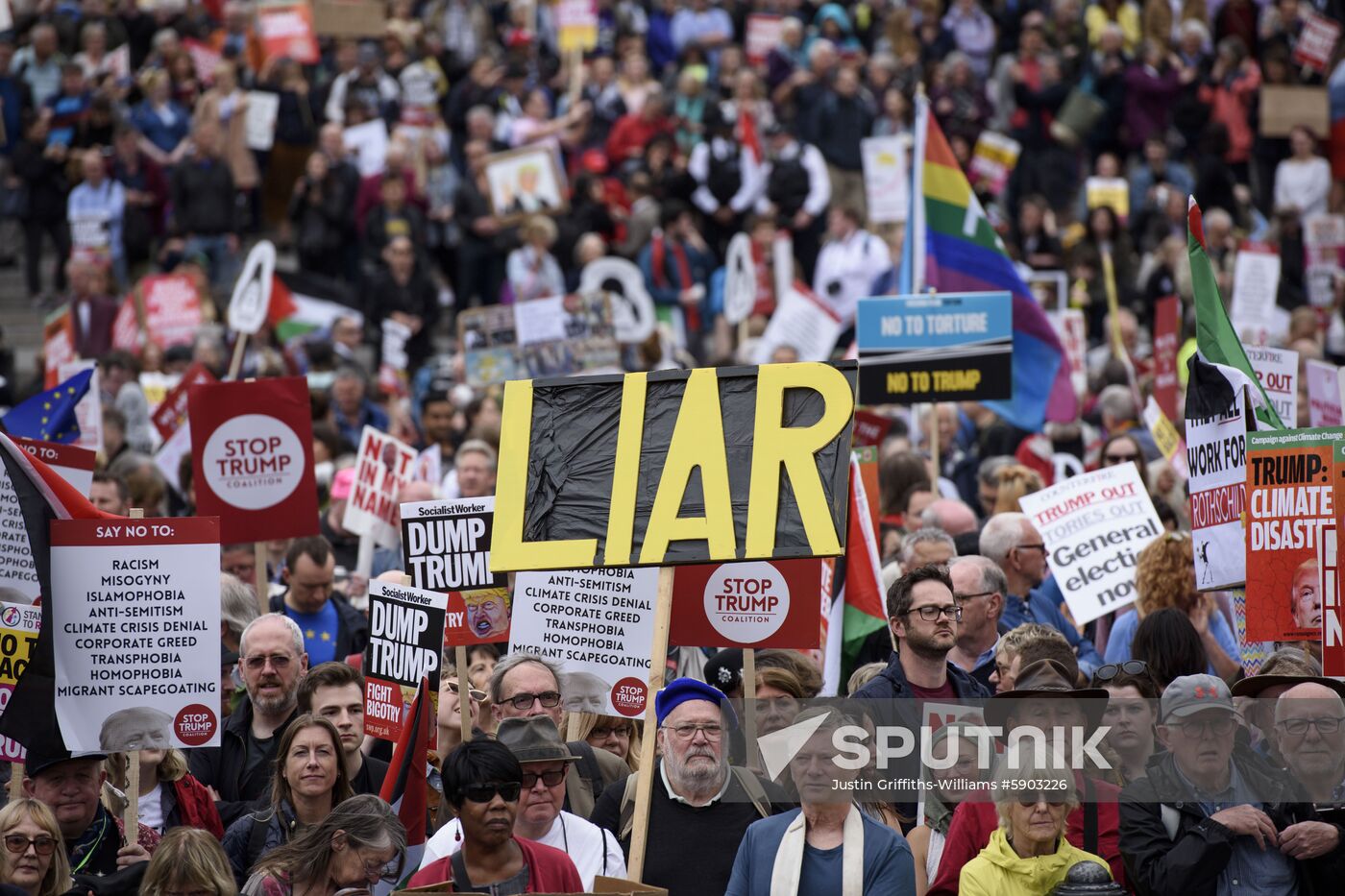 Great Britain Trump Protests