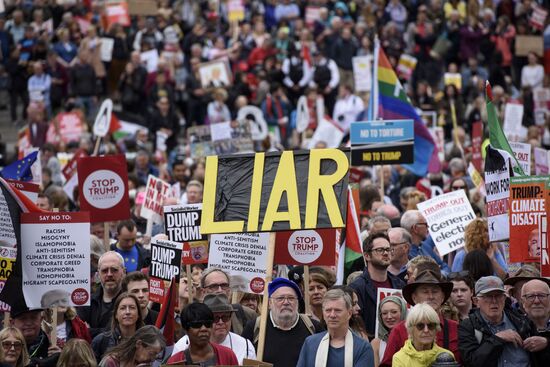 Great Britain Trump Protests