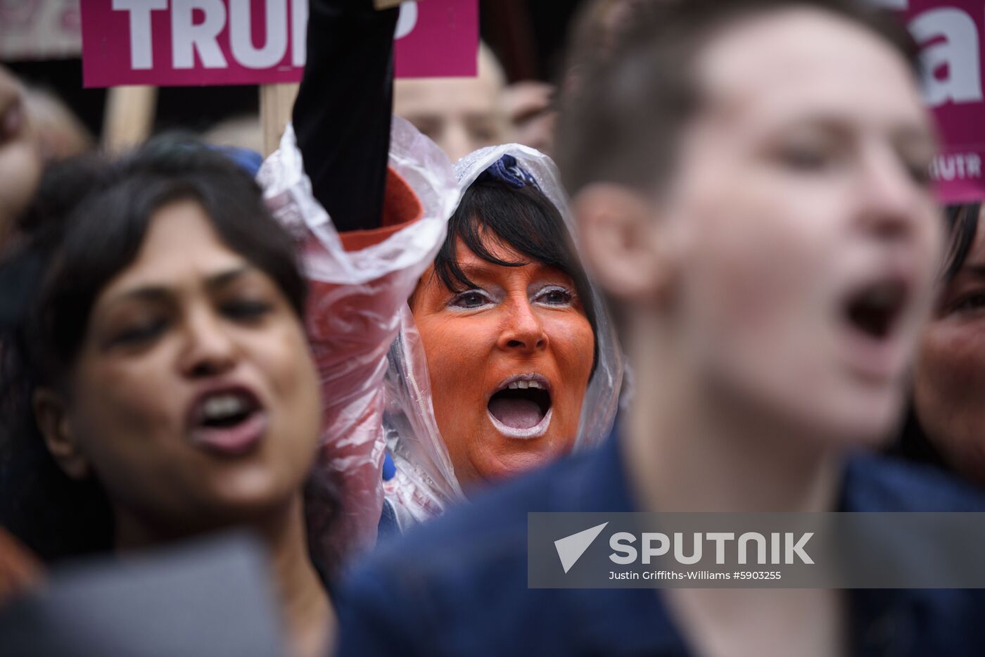 Great Britain Trump Protests