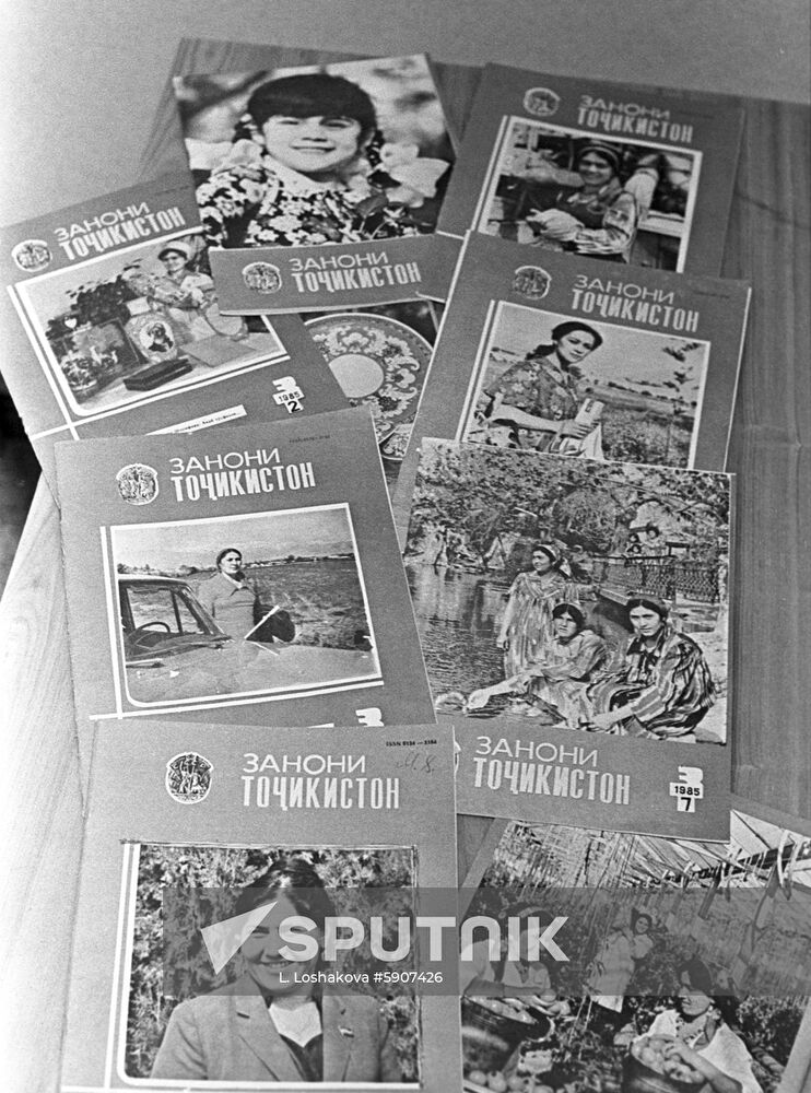Women of Tajikistan magazine covers