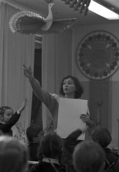 Drawing teacher Nadezhda Goryayeva