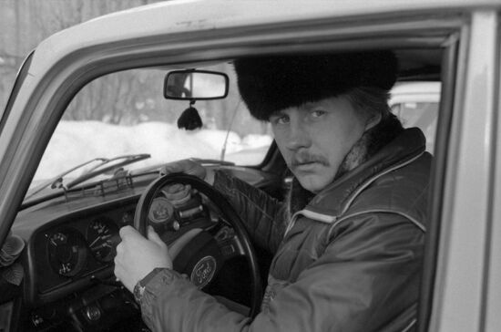Free-lance taxi driver V. Strod