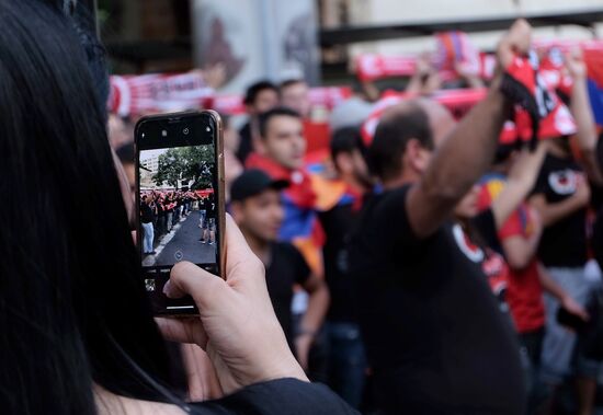 Armenia Soccer Euro 2020 Qualifier Armenia - Liechtenstein
