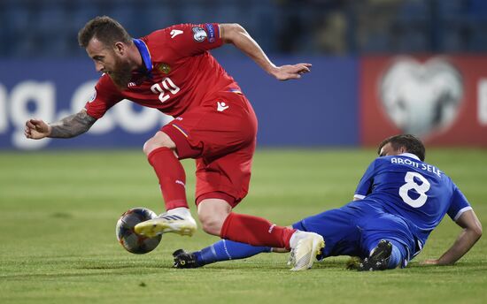 Armenia Soccer Euro 2020 Qualifier Armenia - Liechtenstein