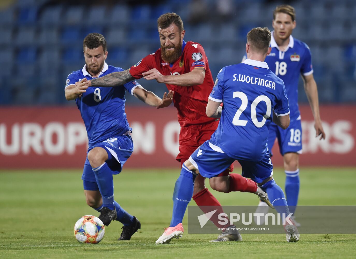 Armenia Soccer Euro 2020 Qualifier Armenia - Liechtenstein