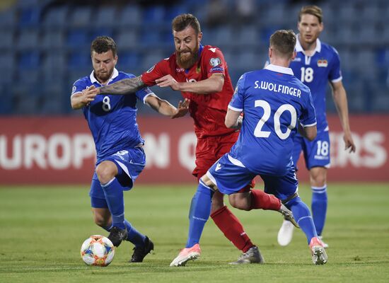 Armenia Soccer Euro 2020 Qualifier Armenia - Liechtenstein