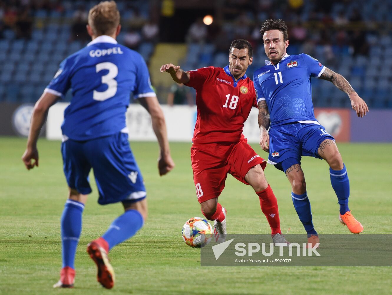 Armenia Soccer Euro 2020 Qualifier Armenia - Liechtenstein