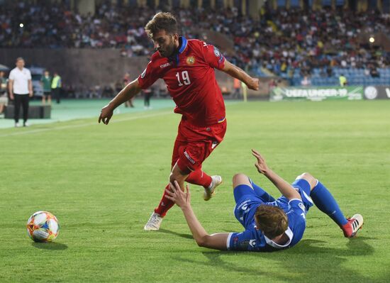 Armenia Soccer Euro 2020 Qualifier Armenia - Liechtenstein