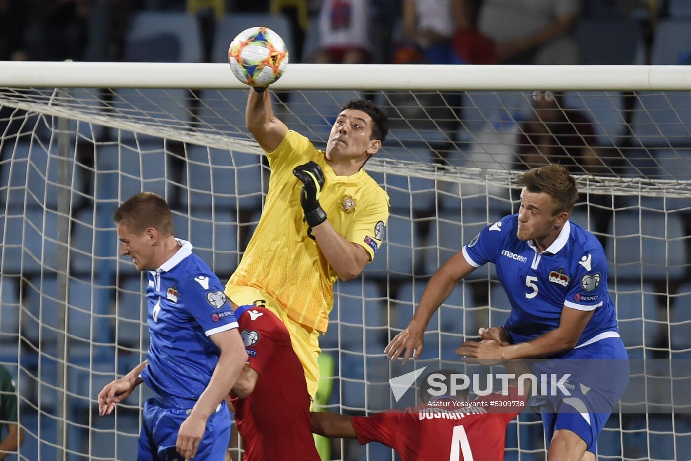 Armenia Soccer Euro 2020 Qualifier Armenia - Liechtenstein