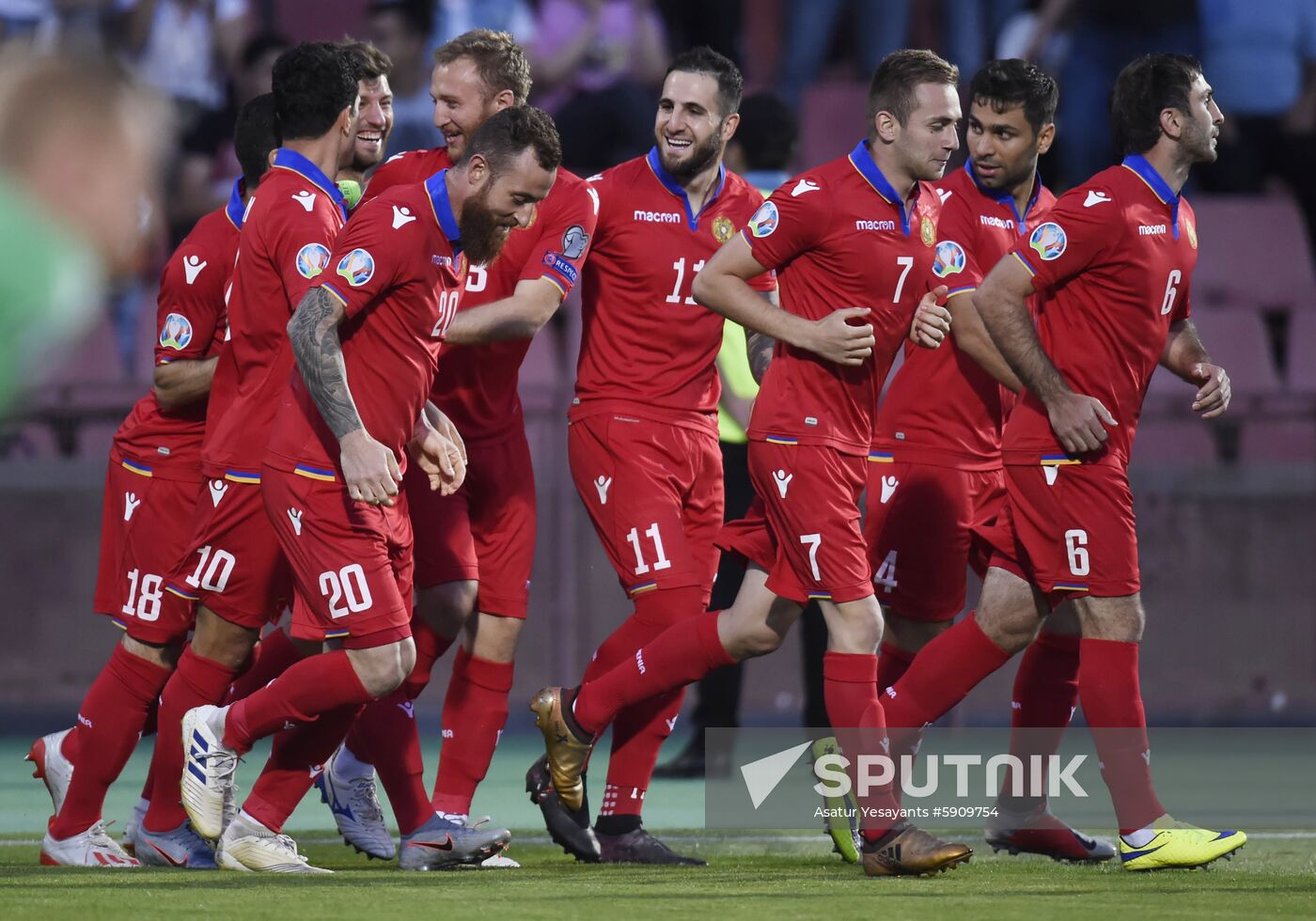 Armenia Soccer Euro 2020 Qualifier Armenia - Liechtenstein
