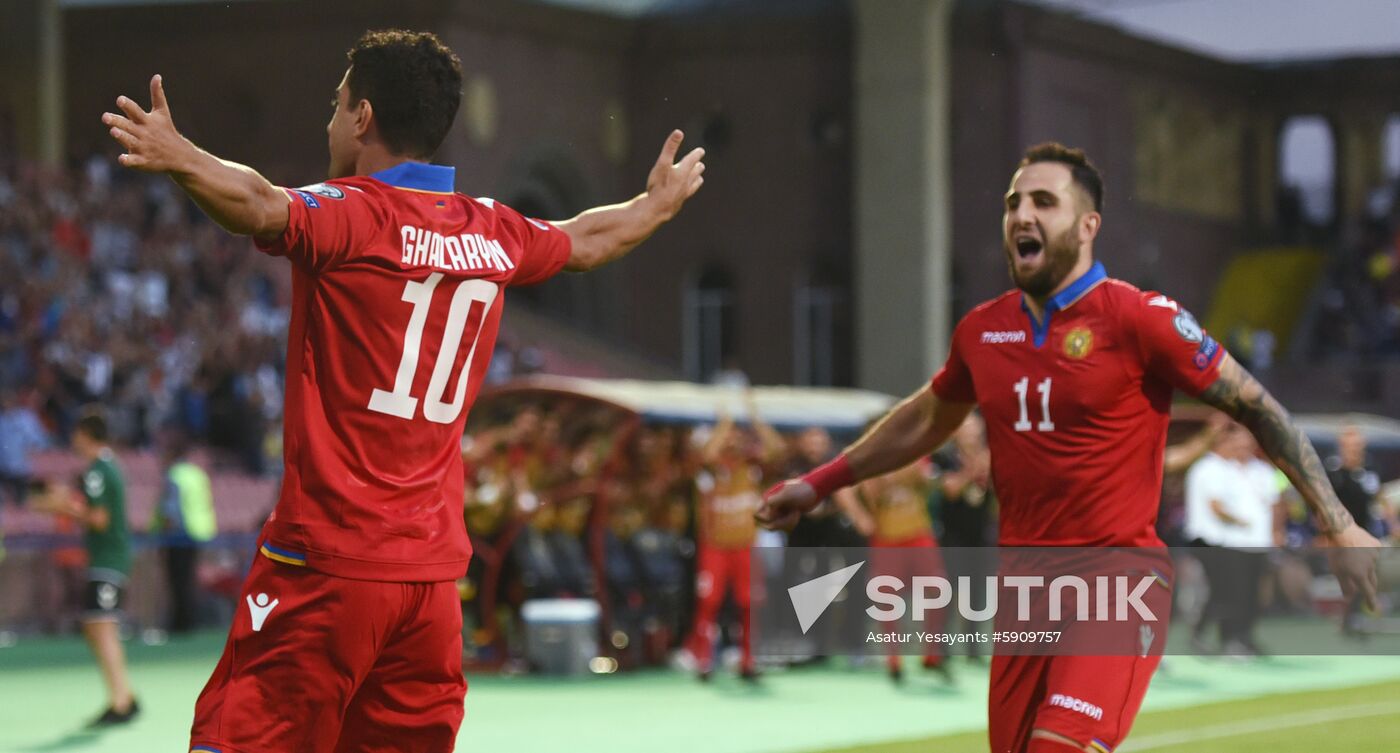 Armenia Soccer Euro 2020 Qualifier Armenia - Liechtenstein