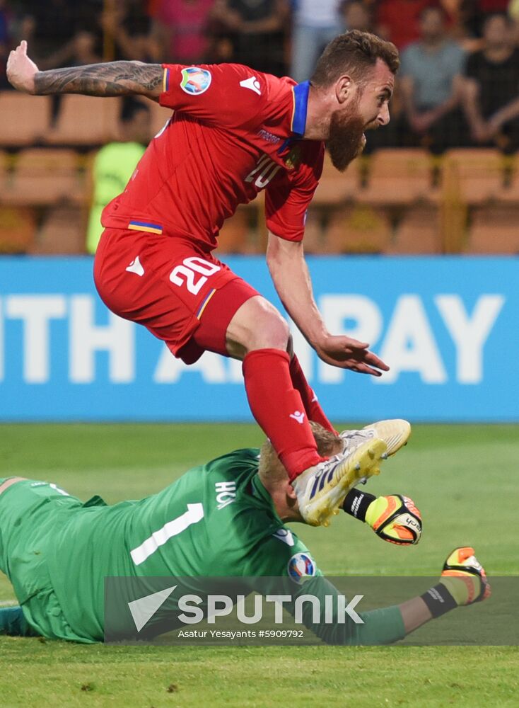 Armenia Soccer Euro 2020 Qualifier Armenia - Liechtenstein